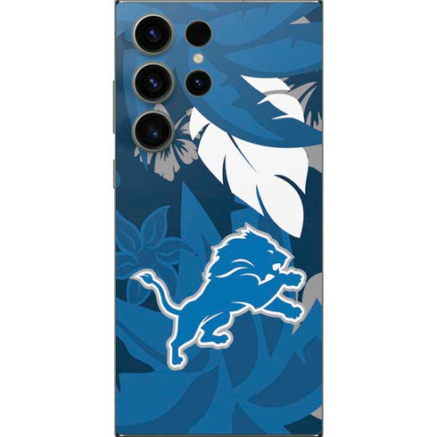 NFL Detroit Lions Tropical Print Galaxy S25 Ultra Skin