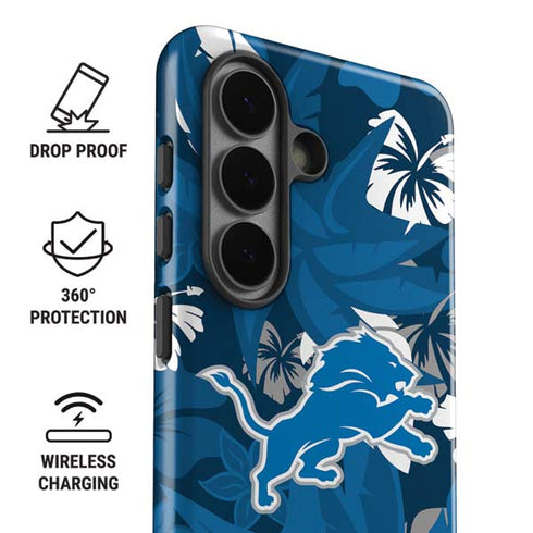 NFL Detroit Lions Tropical Print Galaxy S26 Impact Case