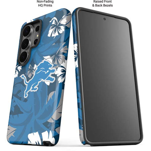 NFL Detroit Lions Tropical Print Galaxy S26 Ultra Impact Case