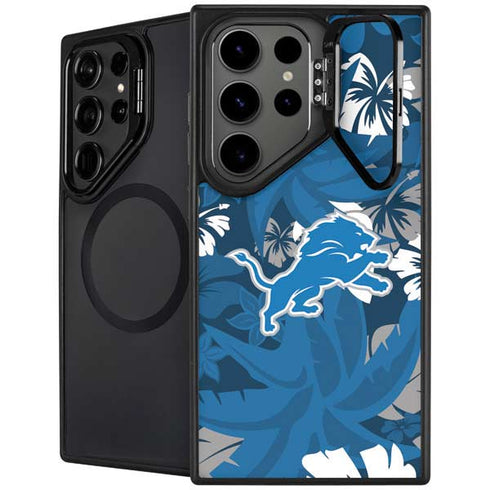 NFL Detroit Lions Tropical Print Galaxy S26 Ultra Kickstand Case