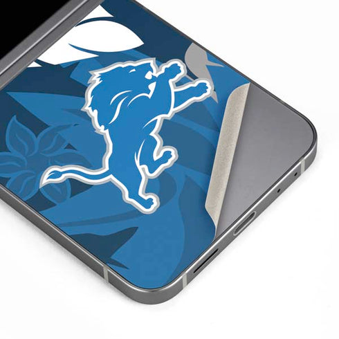 NFL Detroit Lions Tropical Print Galaxy Z Flip6 Skin