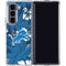 NFL Detroit Lions Tropical Print Galaxy Z Fold5 5G Clear Case