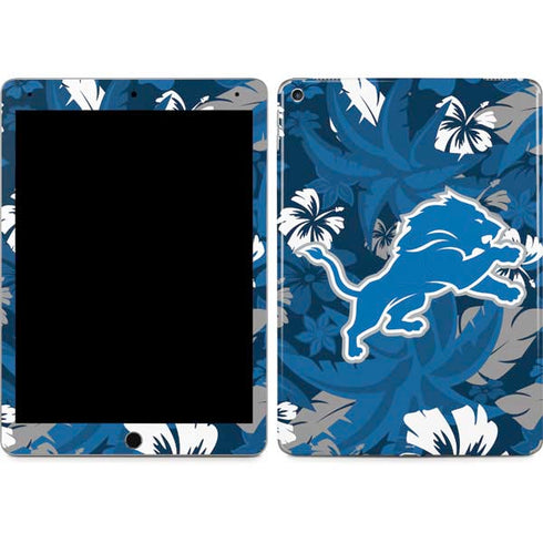 NFL Detroit Lions Tropical Print iPad Skins