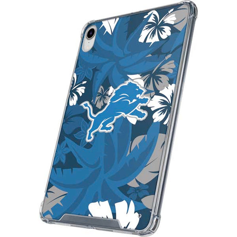 NFL Detroit Lions Tropical Print iPad 11th Gen (2025) Clear Case
