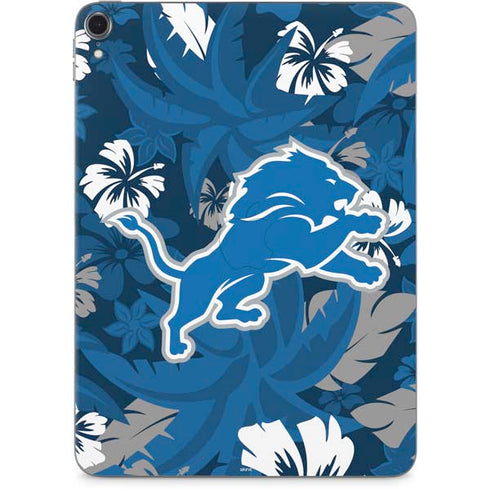 NFL Detroit Lions Tropical Print Apple iPad Pro Skin