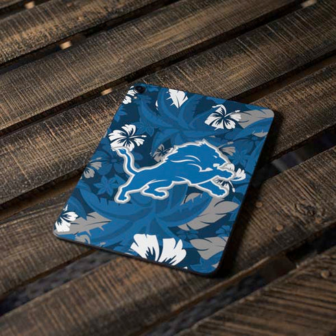 NFL Detroit Lions Tropical Print Apple iPad Pro Skin