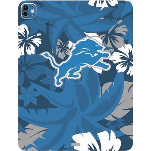NFL Detroit Lions Tropical Print iPad Pro 13in M4 (2024) Skin