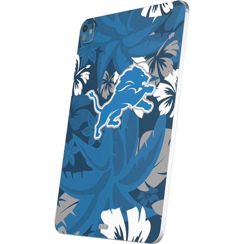 NFL Detroit Lions Tropical Print iPad Pro 13in M4 (2024) Skin