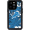 NFL Detroit Lions Tropical Print iPhone 15 Pro Waterproof Case