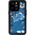 NFL Detroit Lions Tropical Print iPhone 15 Pro Waterproof Case