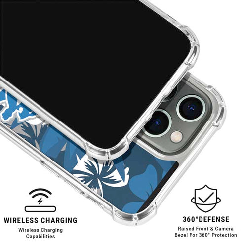 NFL Detroit Lions Tropical Print iPhone 16 Pro Max Clear Case