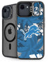NFL Detroit Lions Tropical Print iPhone 16e Kickstand Case
