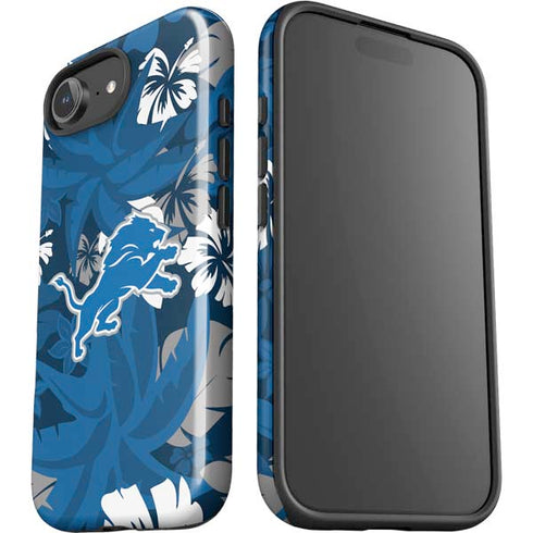 NFL Detroit Lions Tropical Print iPhone 16e Impact Case