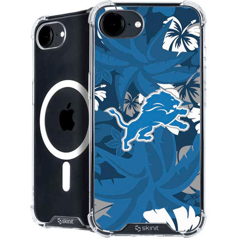 NFL Detroit Lions Tropical Print iPhone 16e MagSafe Case