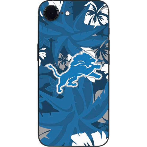 NFL Detroit Lions Tropical Print iPhone 16e Skin