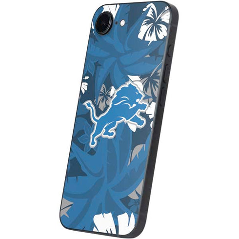 NFL Detroit Lions Tropical Print iPhone 16e Skin