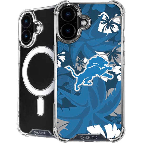 NFL Detroit Lions Tropical Print iPhone 17 MagSafe Case