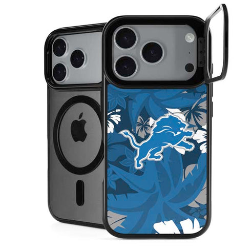 NFL Detroit Lions Tropical Print iPhone 18 Pro Max Kickstand Case