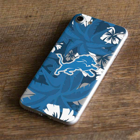 NFL Detroit Lions Tropical Print iPhone 8 Skin