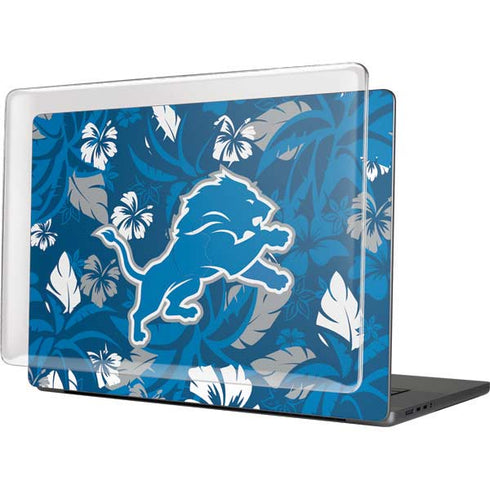 NFL Detroit Lions Tropical Print MacBook Cases