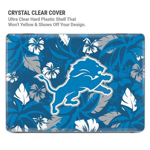 NFL Detroit Lions Tropical Print MacBook Cases