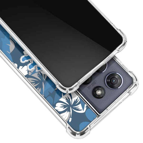NFL Detroit Lions Tropical Print Moto G 5G (2025) Clear Case