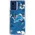 NFL Detroit Lions Tropical Print Moto G 5G (2024) Clear Case