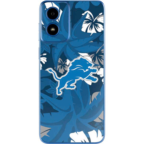 NFL Detroit Lions Tropical Print Moto G Play 4G (2024) Skin
