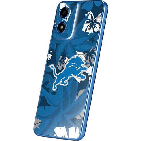 NFL Detroit Lions Tropical Print Moto G Play 4G (2024) Skin