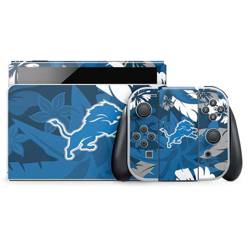 NFL Detroit Lions Tropical Print Nintendo Skins