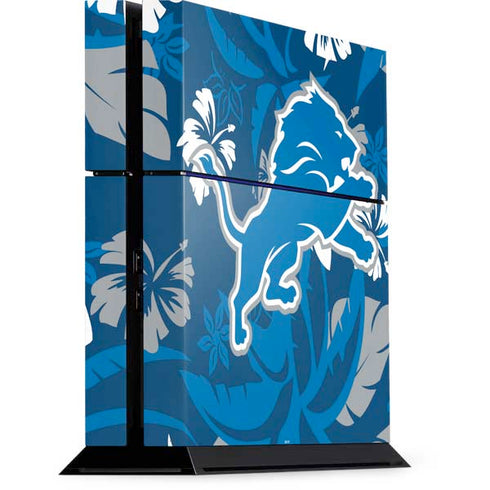 NFL Detroit Lions Tropical Print PlayStation PS4 Skins