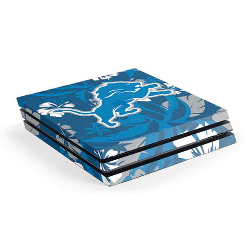 NFL Detroit Lions Tropical Print PlayStation PS4 Skins