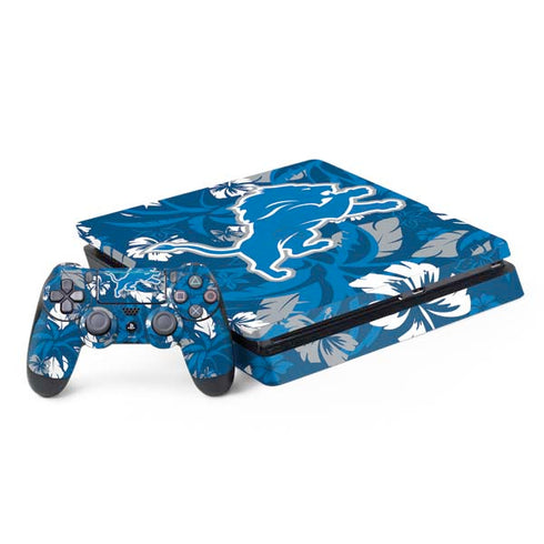 NFL Detroit Lions Tropical Print PlayStation PS4 Skins