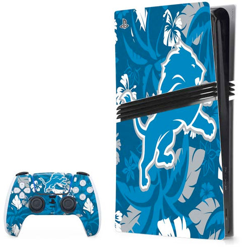 NFL Detroit Lions Tropical Print PlayStation PS5 Skins