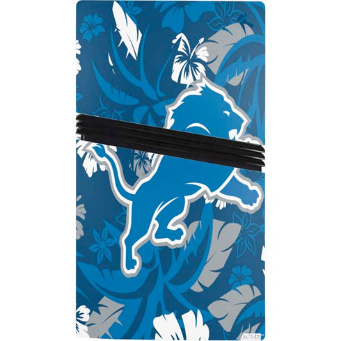 NFL Detroit Lions Tropical Print PS5 Pro Console Skin