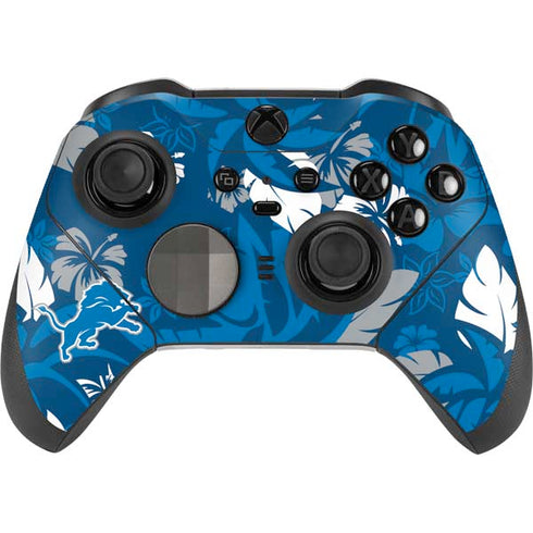 NFL Detroit Lions Tropical Print Xbox Elite Wireless Controller Series 2 Skin