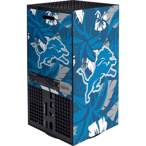 NFL Detroit Lions Tropical Print Xbox Series X Bundle Skin