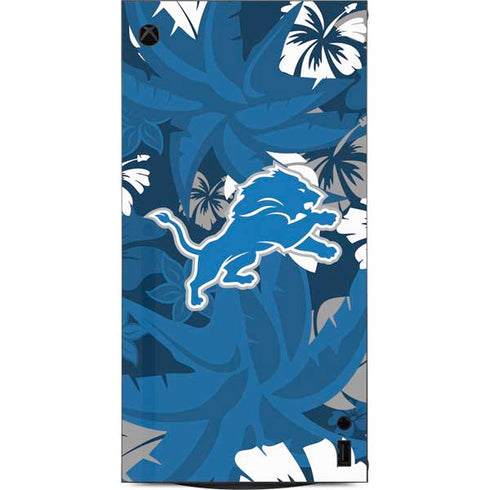NFL Detroit Lions Tropical Print XBox Series X Digital Edition Console Skin