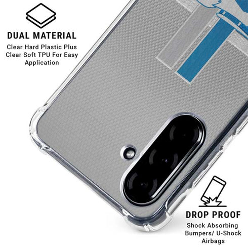 NFL Detroit Lions Vintage Galaxy A36 5G Clear Case