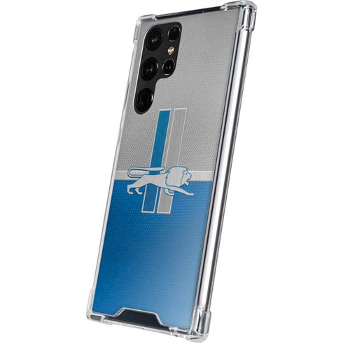 NFL Detroit Lions Vintage Galaxy S22 Ultra Clear Case