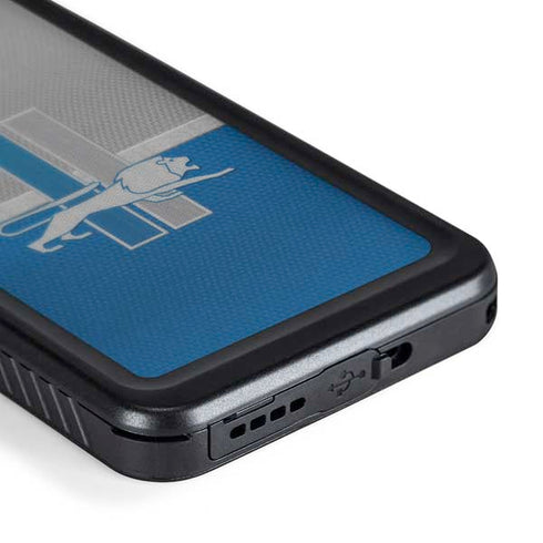 NFL Detroit Lions Vintage Galaxy S24 Plus Waterproof Case