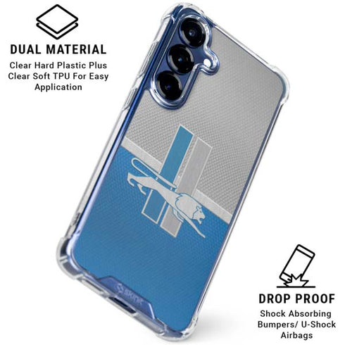 NFL Detroit Lions Vintage Galaxy S25 Clear Case
