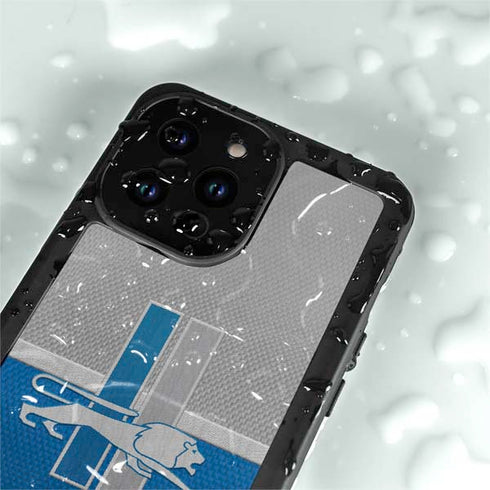 NFL Detroit Lions Vintage iPhone 15 Pro Waterproof Case