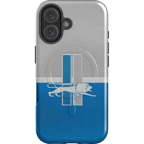 NFL Detroit Lions Vintage iPhone 16 Magsafe Impact Case