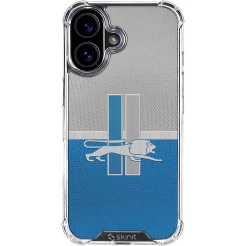 NFL Detroit Lions Vintage iPhone 16 Plus Clear Case
