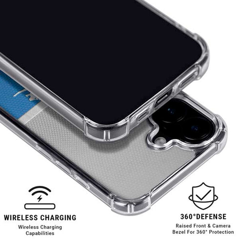 NFL Detroit Lions Vintage iPhone 16 Plus Clear Case
