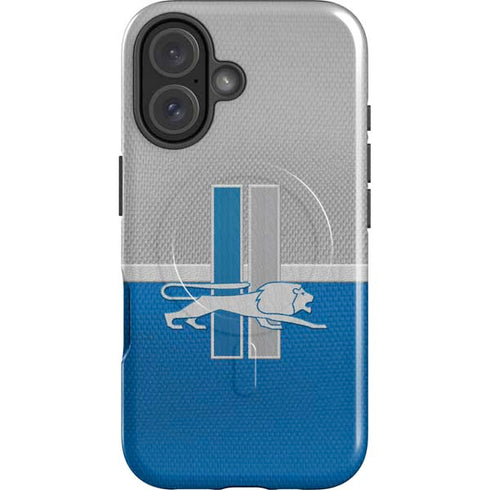 NFL Detroit Lions Vintage iPhone 16 Plus Magsafe Impact Case