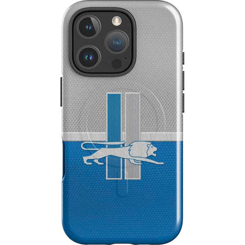 NFL Detroit Lions Vintage iPhone 16 Pro Magsafe Impact Case
