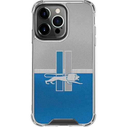 NFL Detroit Lions Vintage iPhone 16 Pro Max Clear Case
