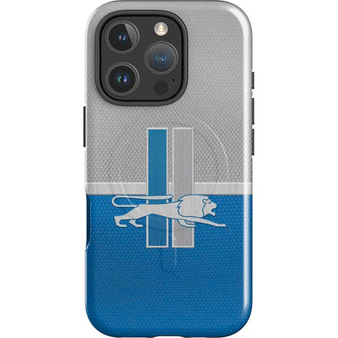 NFL Detroit Lions Vintage iPhone 16 Pro Max Magsafe Impact Case